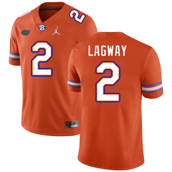 Men #2 DJ Lagway Florida Gators College Football Jerseys Stitched-Orange